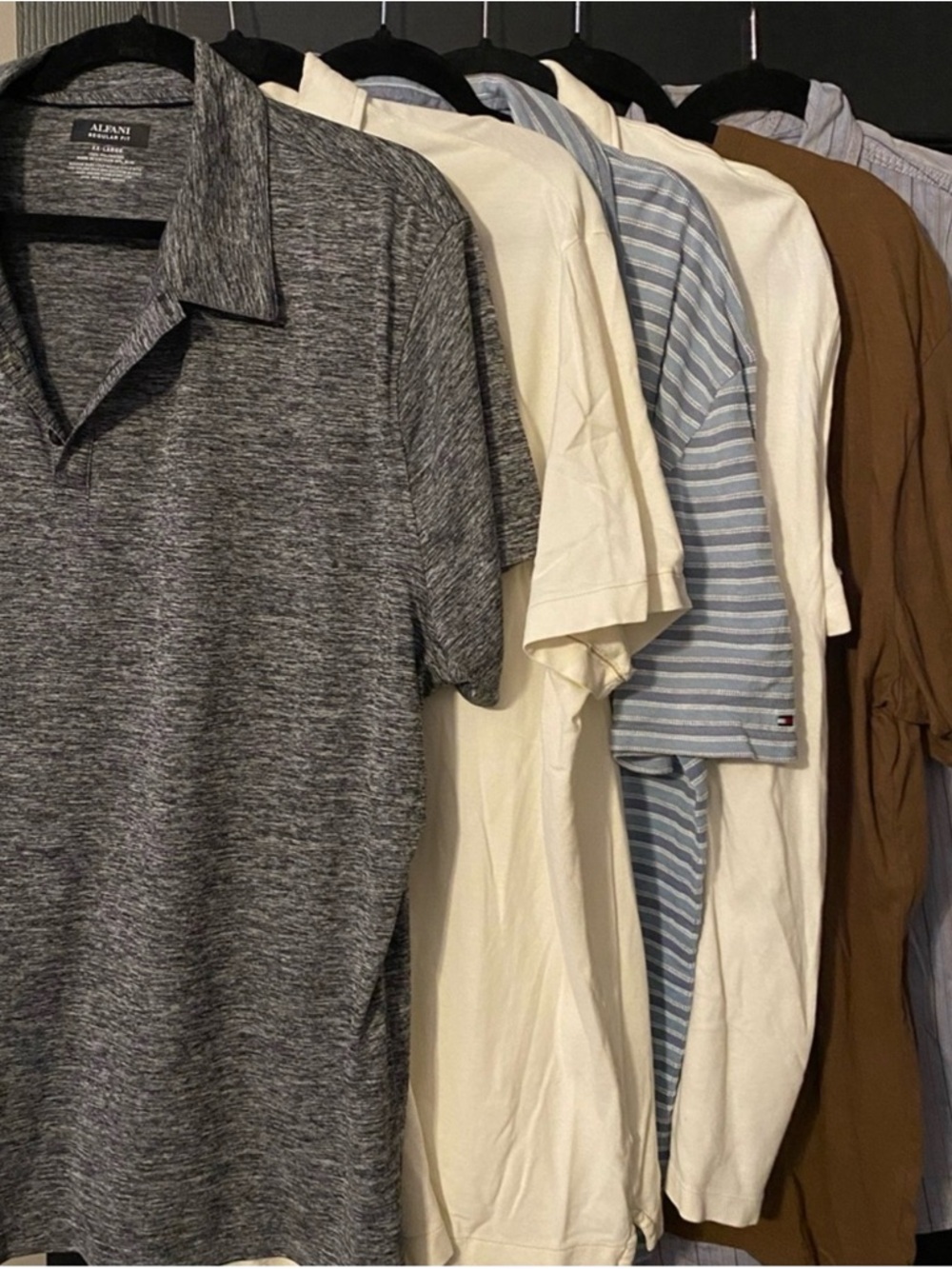 Alfani Gray Heather Polo - Soft Everyday Knit